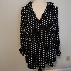 Lane Bryant Polka-dot Blouse